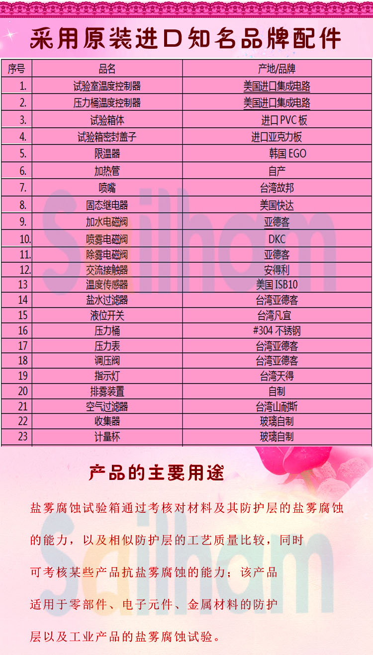 多功能鹽霧91香蕉短视频品牌配件介紹