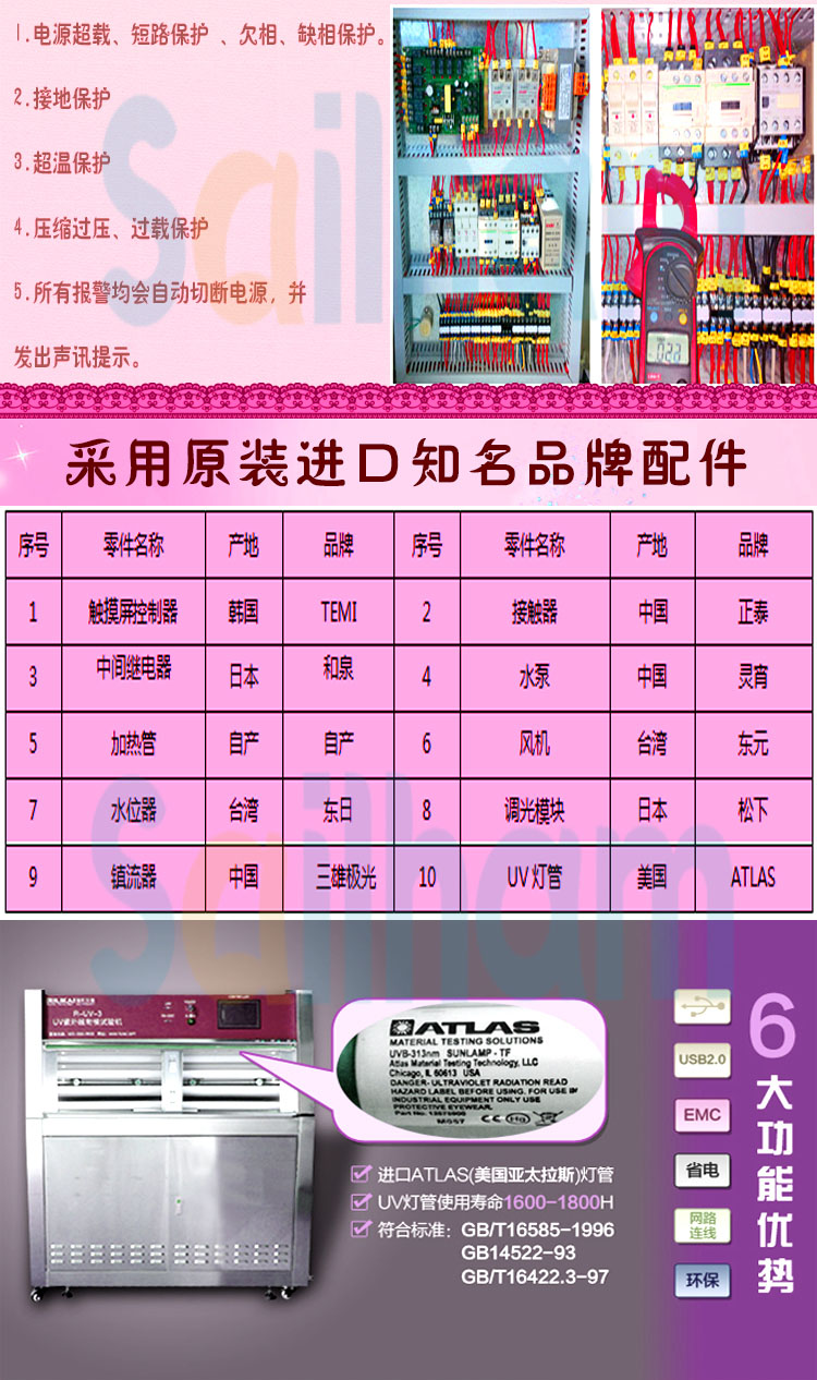 紫外線輻照91香蕉短视频配件清單表介紹