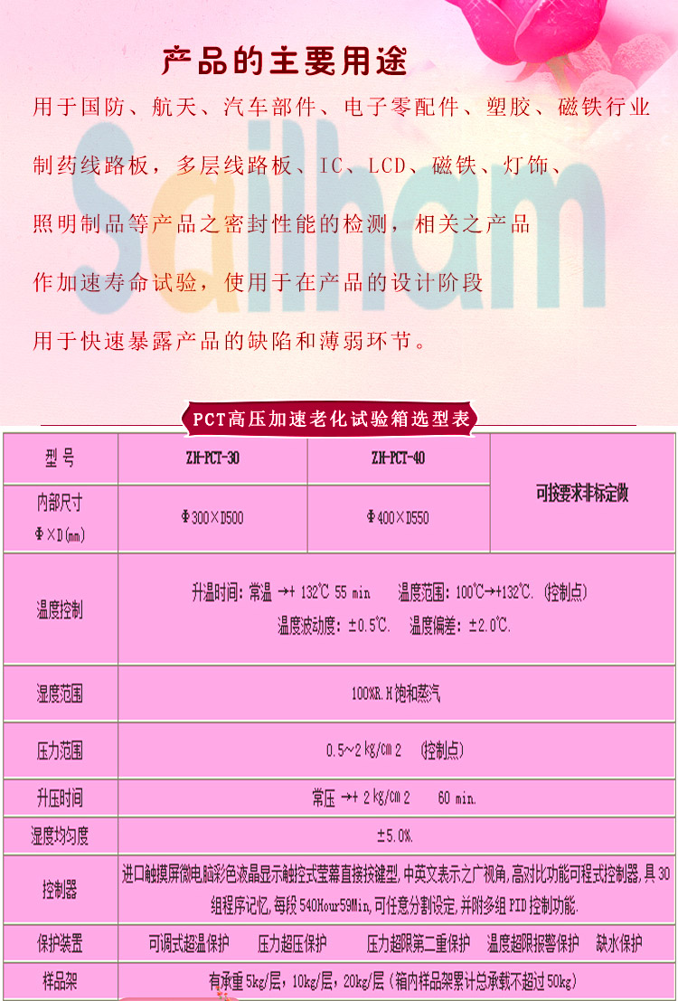 HAST高度加速老化大香蕉性爱网選型表介紹