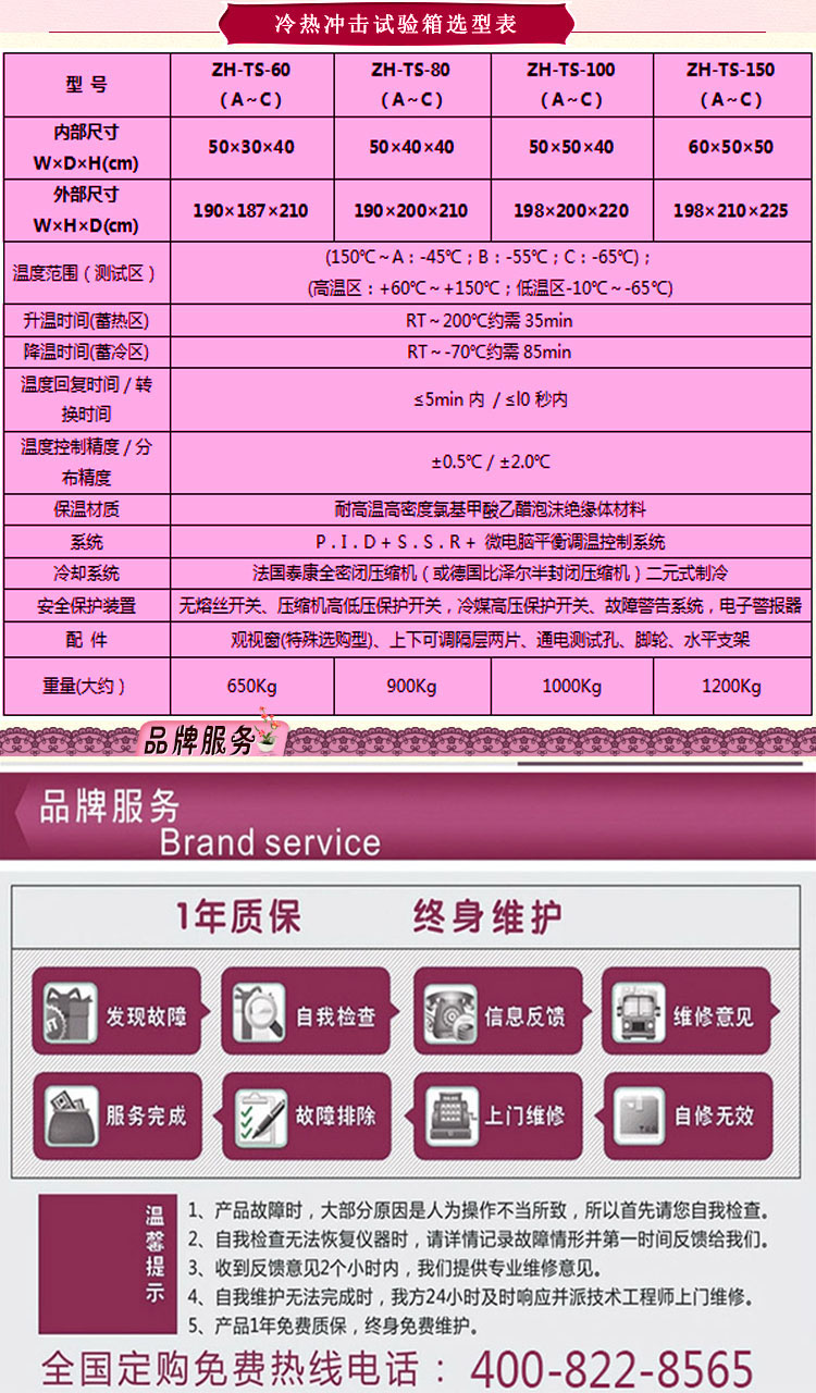 三箱移動式冷熱衝擊大香蕉性爱网選型表介紹
